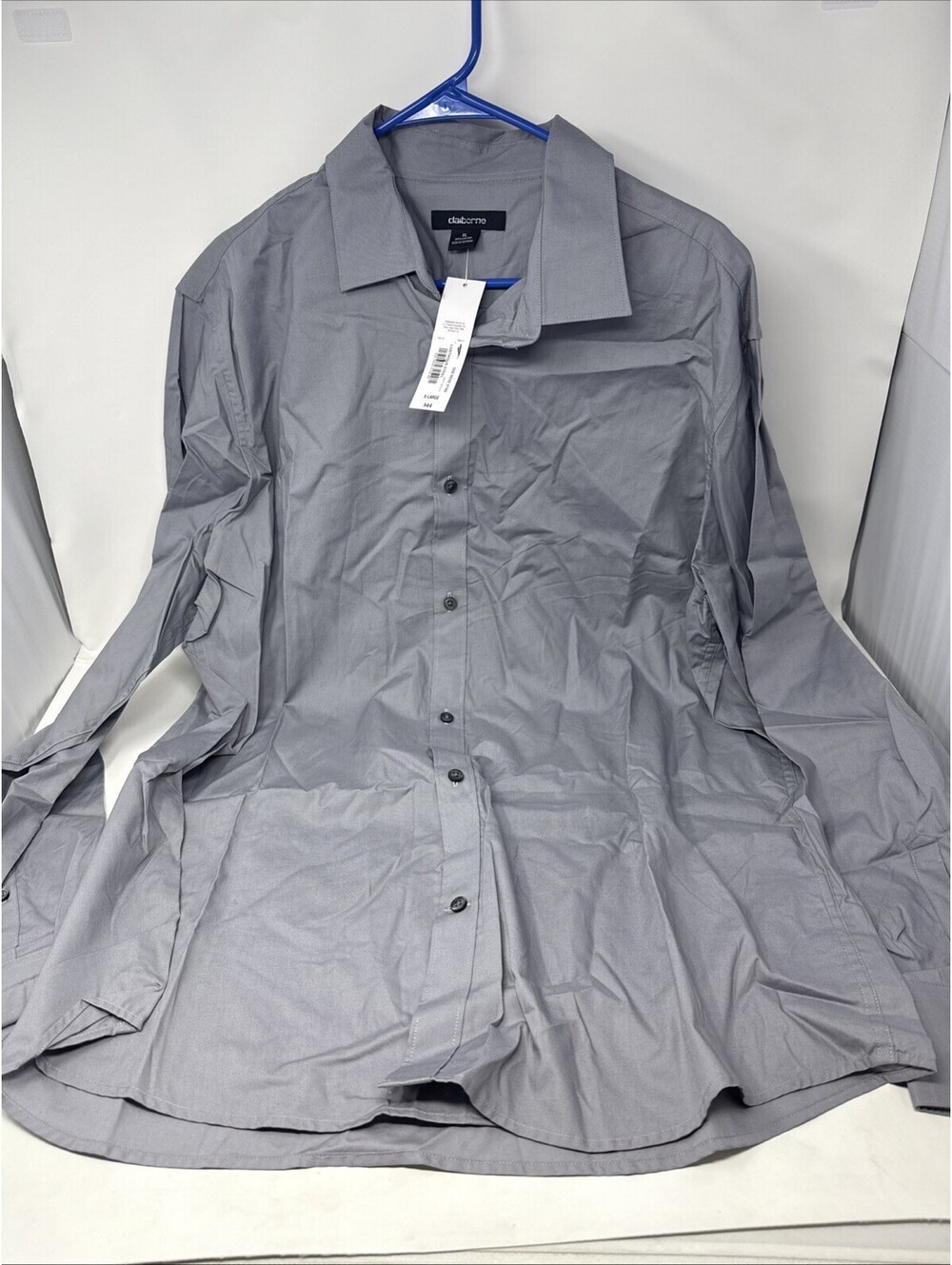 Claiborne Long Sleeve Shirt Mens XL Gray NEW!